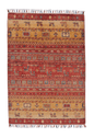 Afghan Khorjin-Gabbeh (2'08"x3'09") rust/gold