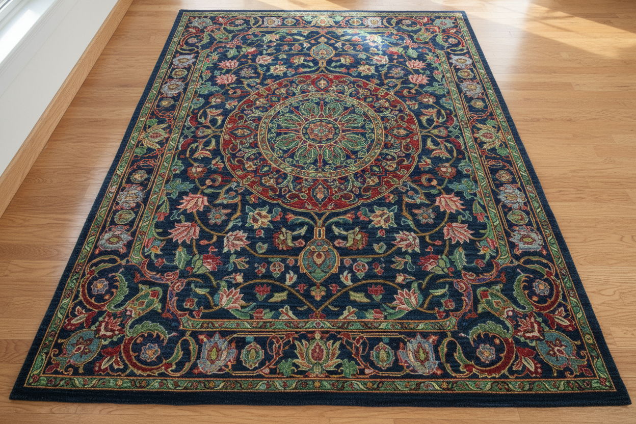 make a masterpices and unique rug to show as one photo slide show 