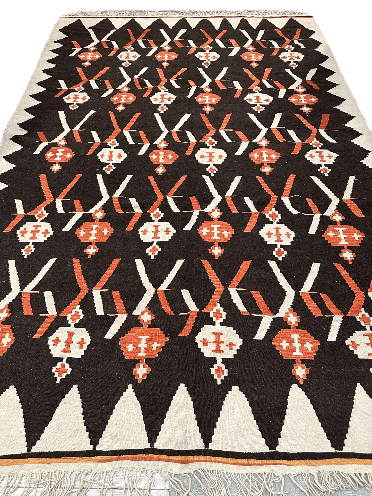 Masterpiece Large Vintage minimalistic Karabakh Kilim 7’5” x 11’