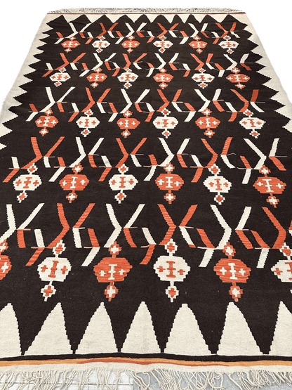 Masterpiece Large Vintage minimalistic Karabakh Kilim 7’5” x 11’
