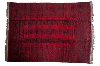 9x12.5 Vintage Afghani Ersari Design Carpet