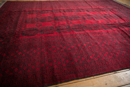 9x12.5 Vintage Afghani Ersari Design Carpet