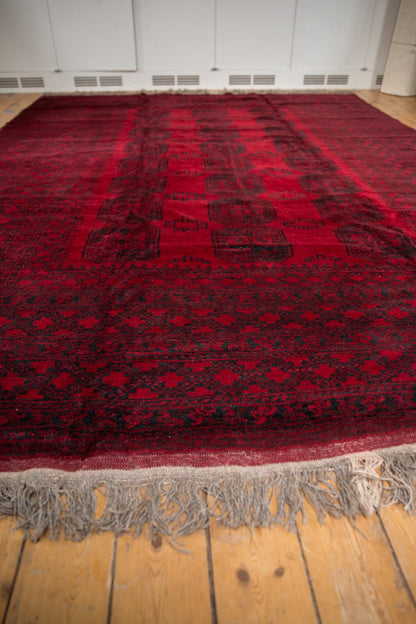 9x12.5 Vintage Afghani Ersari Design Carpet