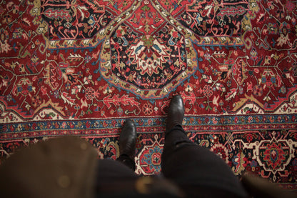 9.5x13 Vintage Ahar Carpet