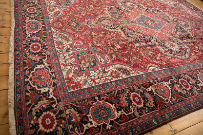 9.5x13 Vintage Ahar Carpet