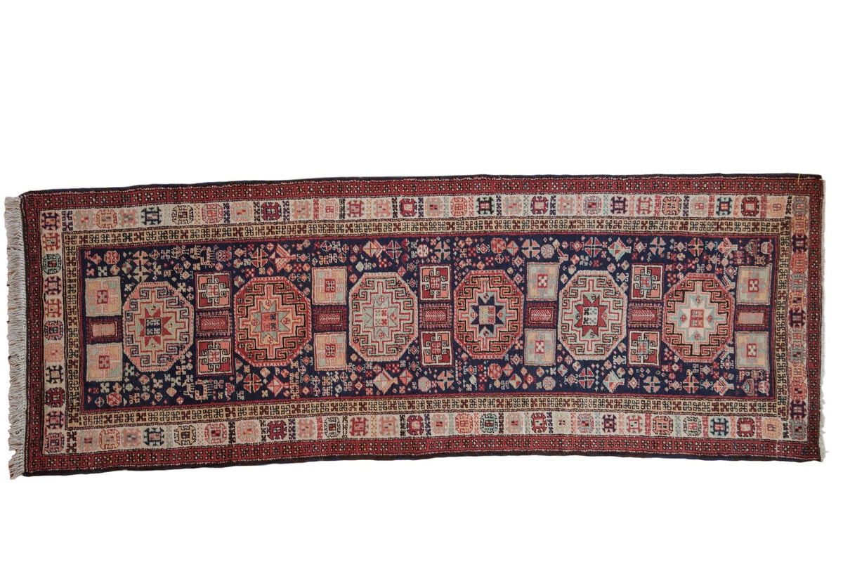 3.5x10 Vintage Ardebil Rug Runner