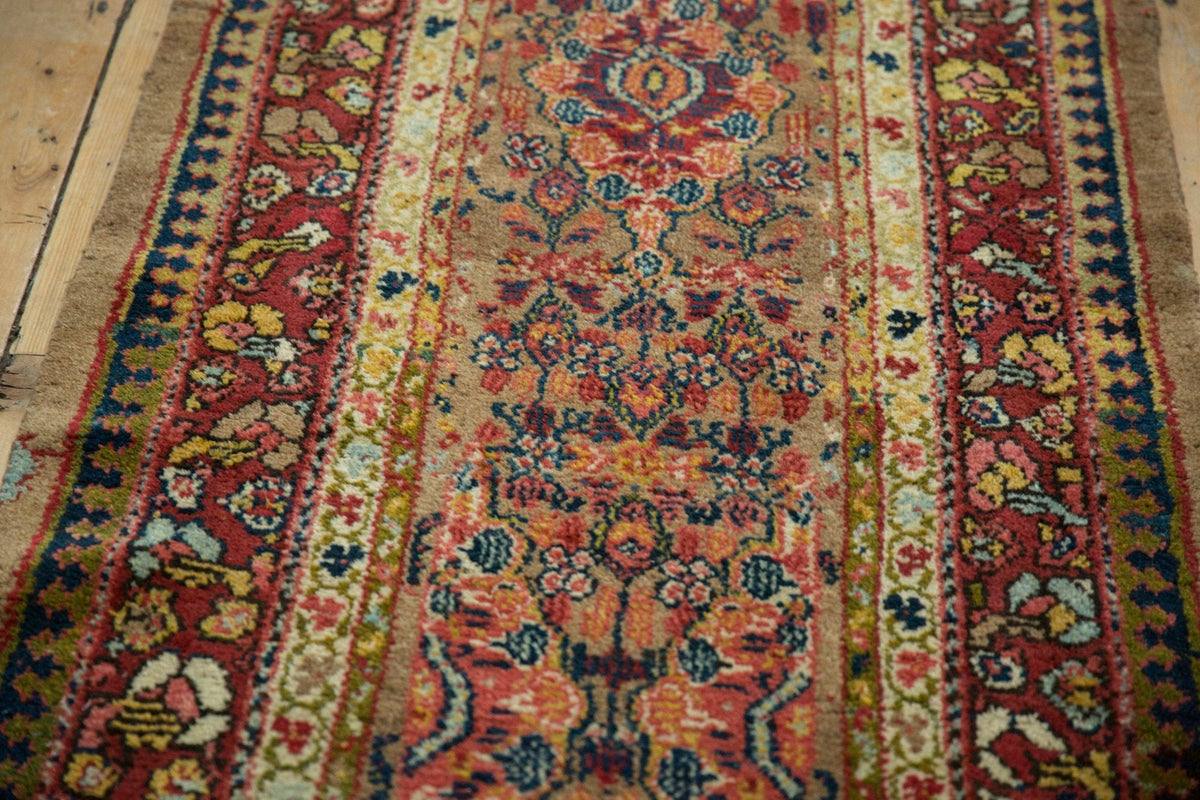 2.5x13.5 Antique Serab Rug Runner
