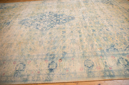 9x14.5 Vintage Distressed Bulgarian Herati Design Carpet