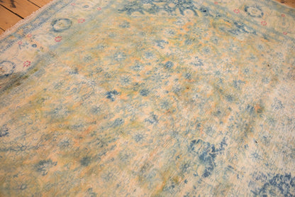 9x14.5 Vintage Distressed Bulgarian Herati Design Carpet