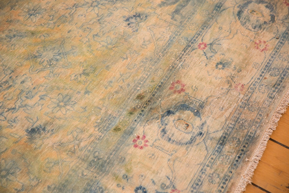 9x14.5 Vintage Distressed Bulgarian Herati Design Carpet