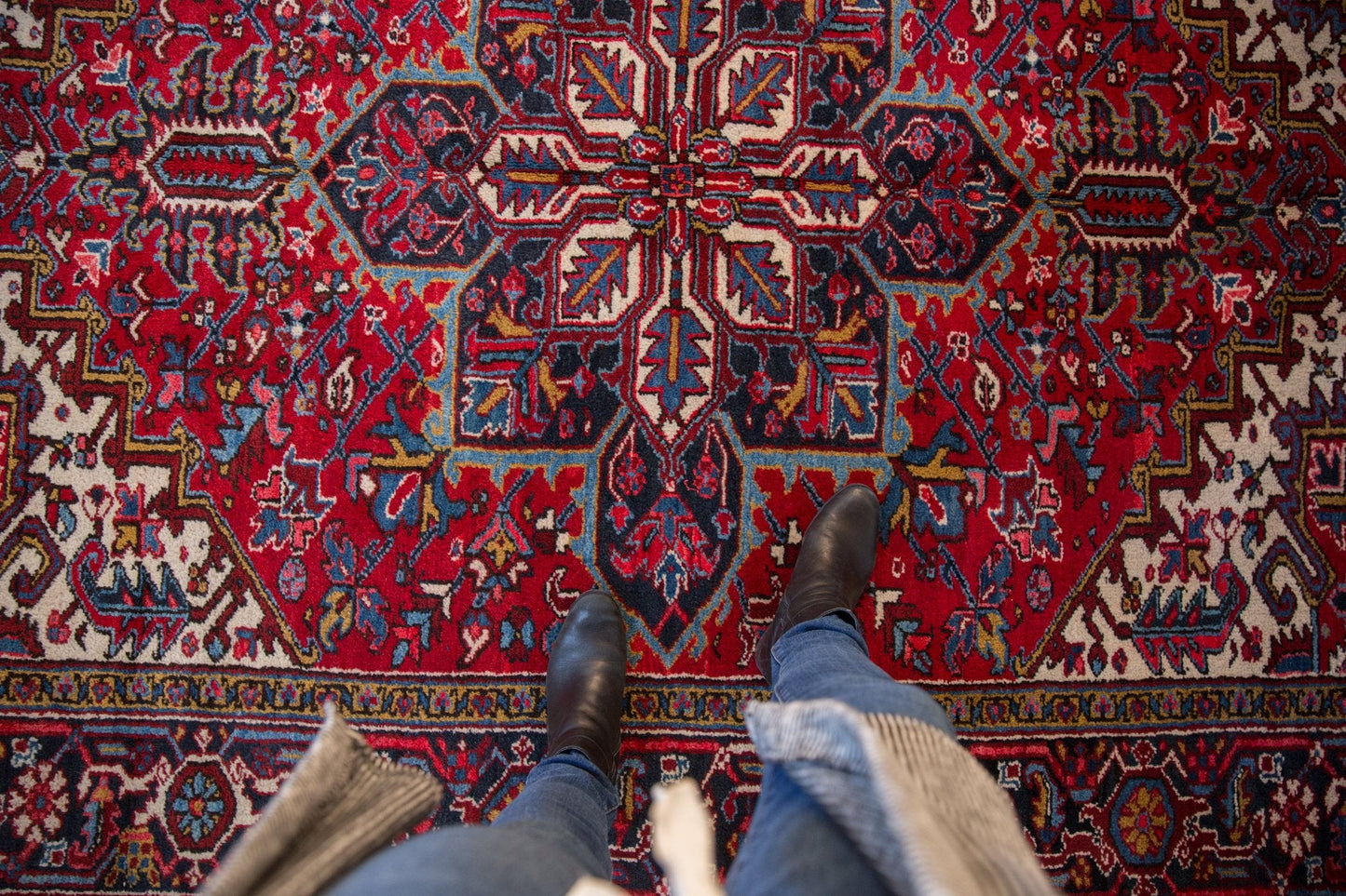 6.5x9 Vintage Mehrivan Carpet