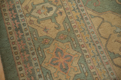 10x13.5 New Tea Washed Indian Soumac Design Carpet