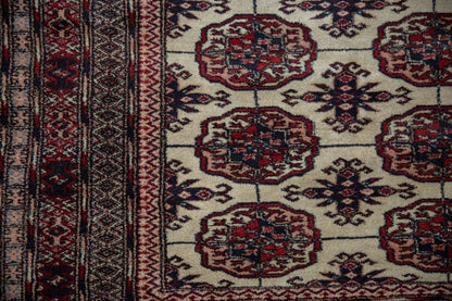 12.5x12.5 Vintage Fine Pakistani Bokhara Design Square Carpet