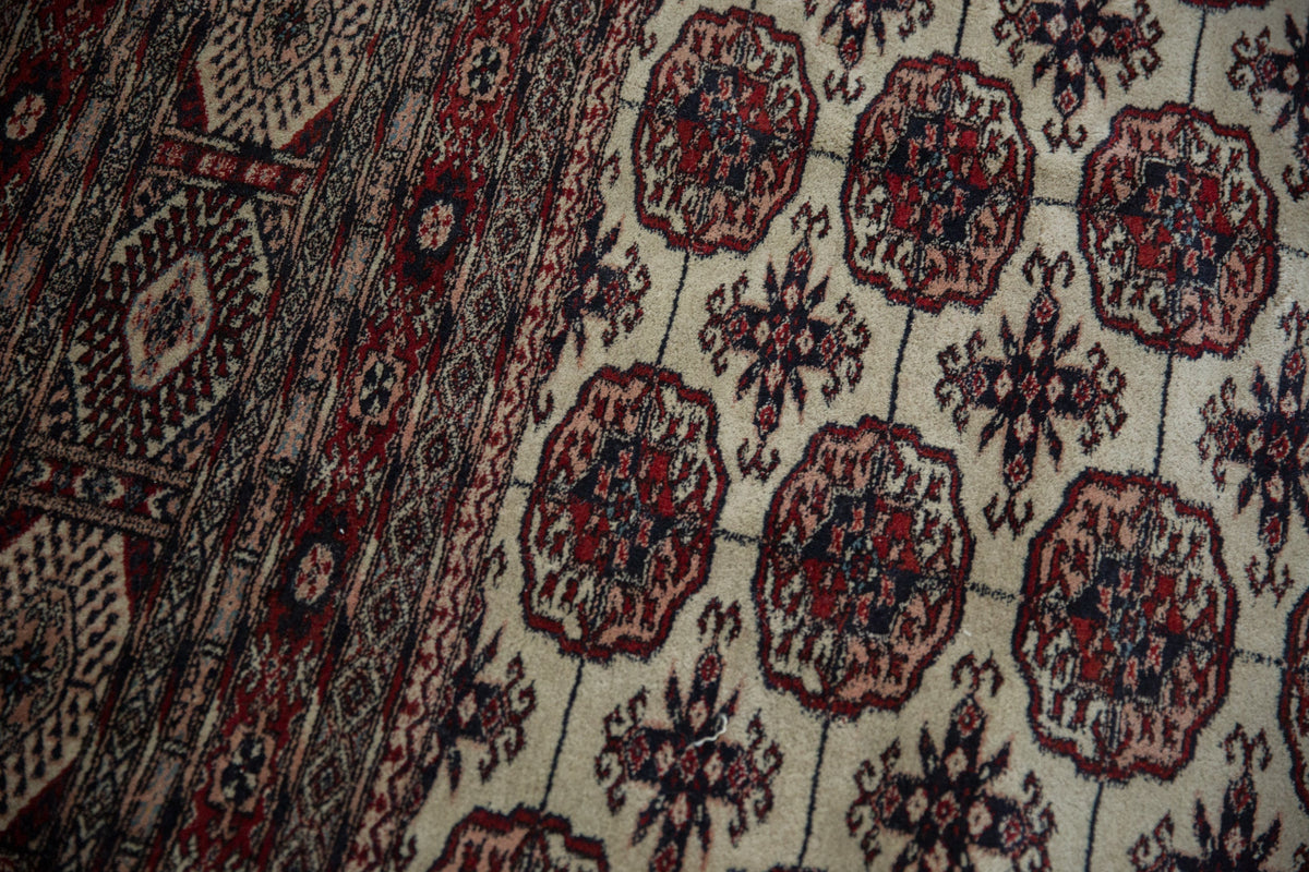 12.5x12.5 Vintage Fine Pakistani Bokhara Design Square Carpet