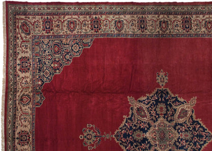 15x19.5 Vintage Oushak Carpet
