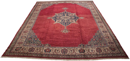 15x19.5 Vintage Oushak Carpet