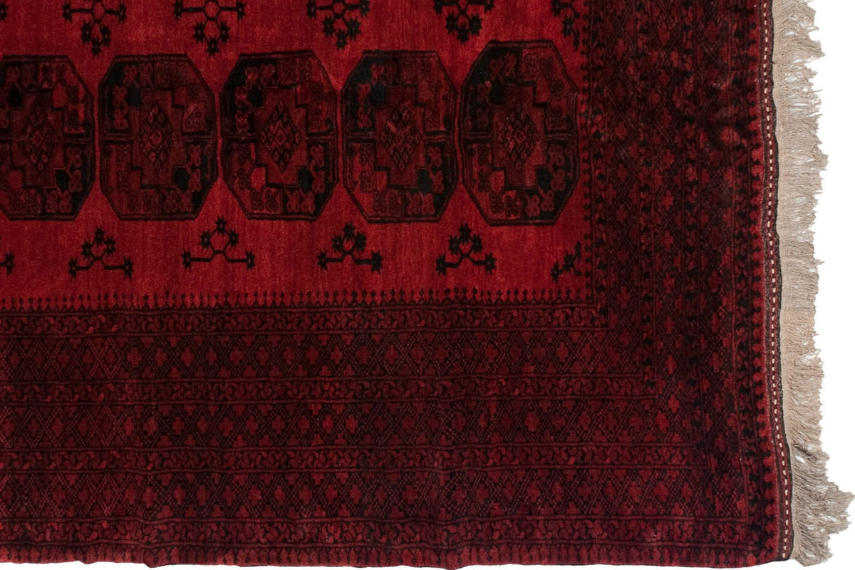 11.5x14 Vintage Afghani Ersari Design Carpet