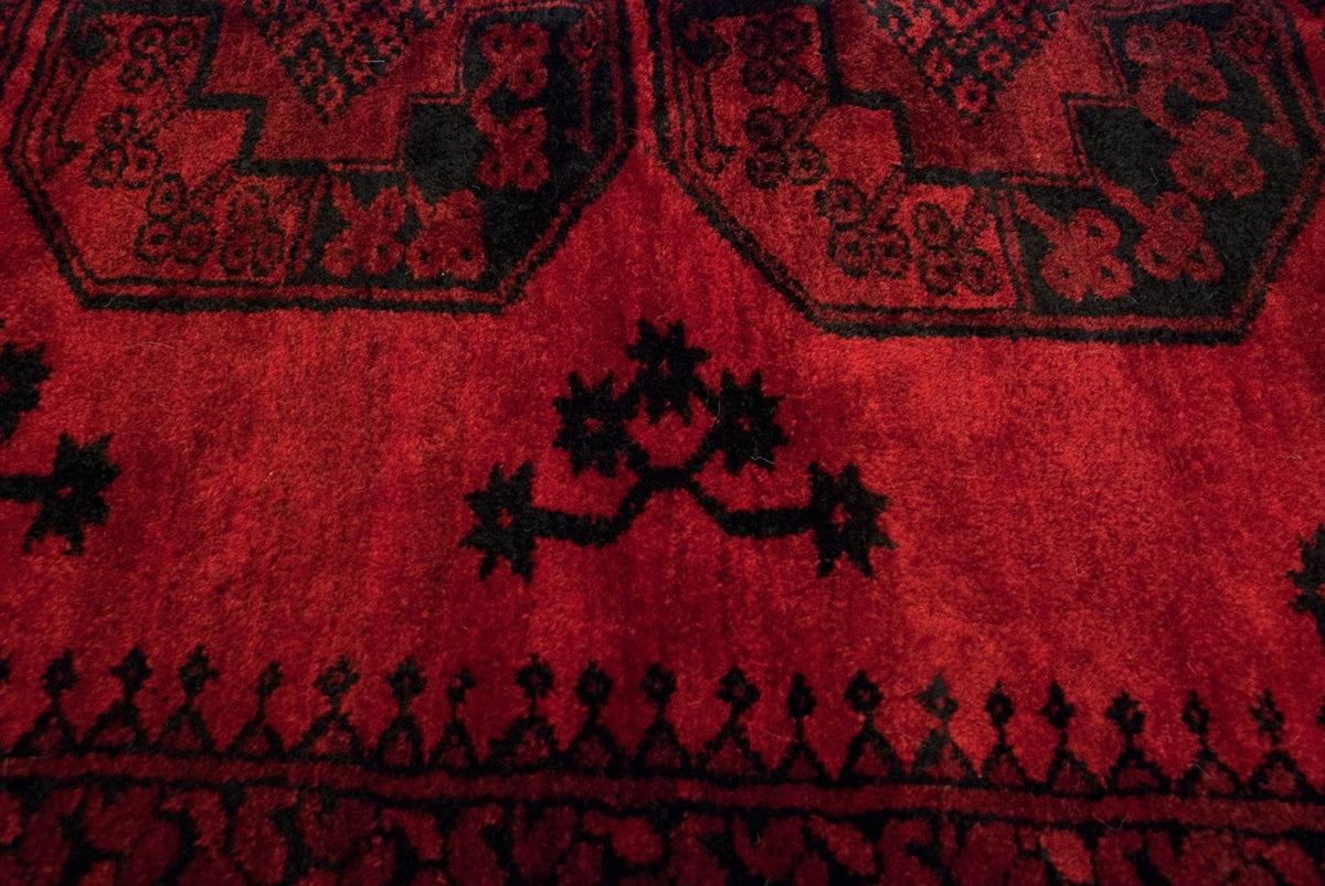 11.5x14 Vintage Afghani Ersari Design Carpet