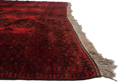 11.5x14 Vintage Afghani Ersari Design Carpet