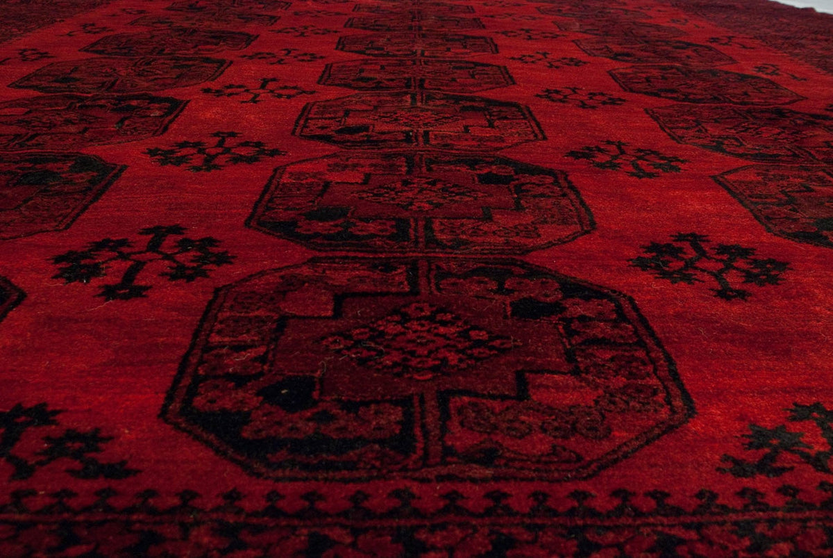 11.5x14 Vintage Afghani Ersari Design Carpet