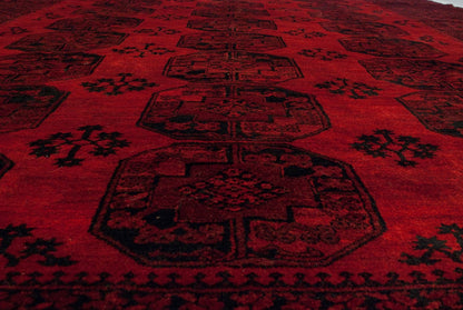 11.5x14 Vintage Afghani Ersari Design Carpet