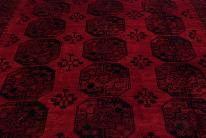 11.5x14 Vintage Afghani Ersari Design Carpet