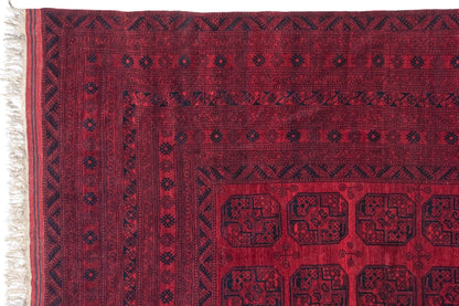 15x15 Vintage Afghani Ersari Design Square Carpet