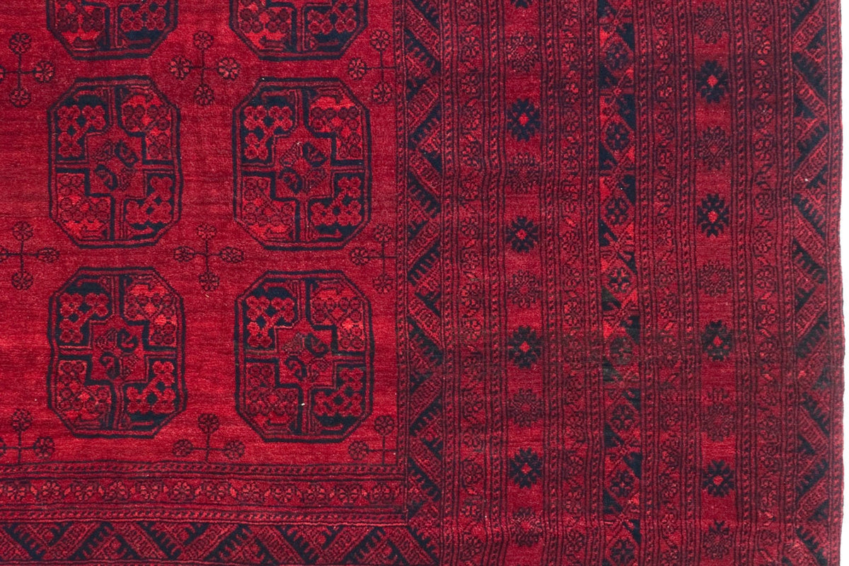 15x15 Vintage Afghani Ersari Design Square Carpet