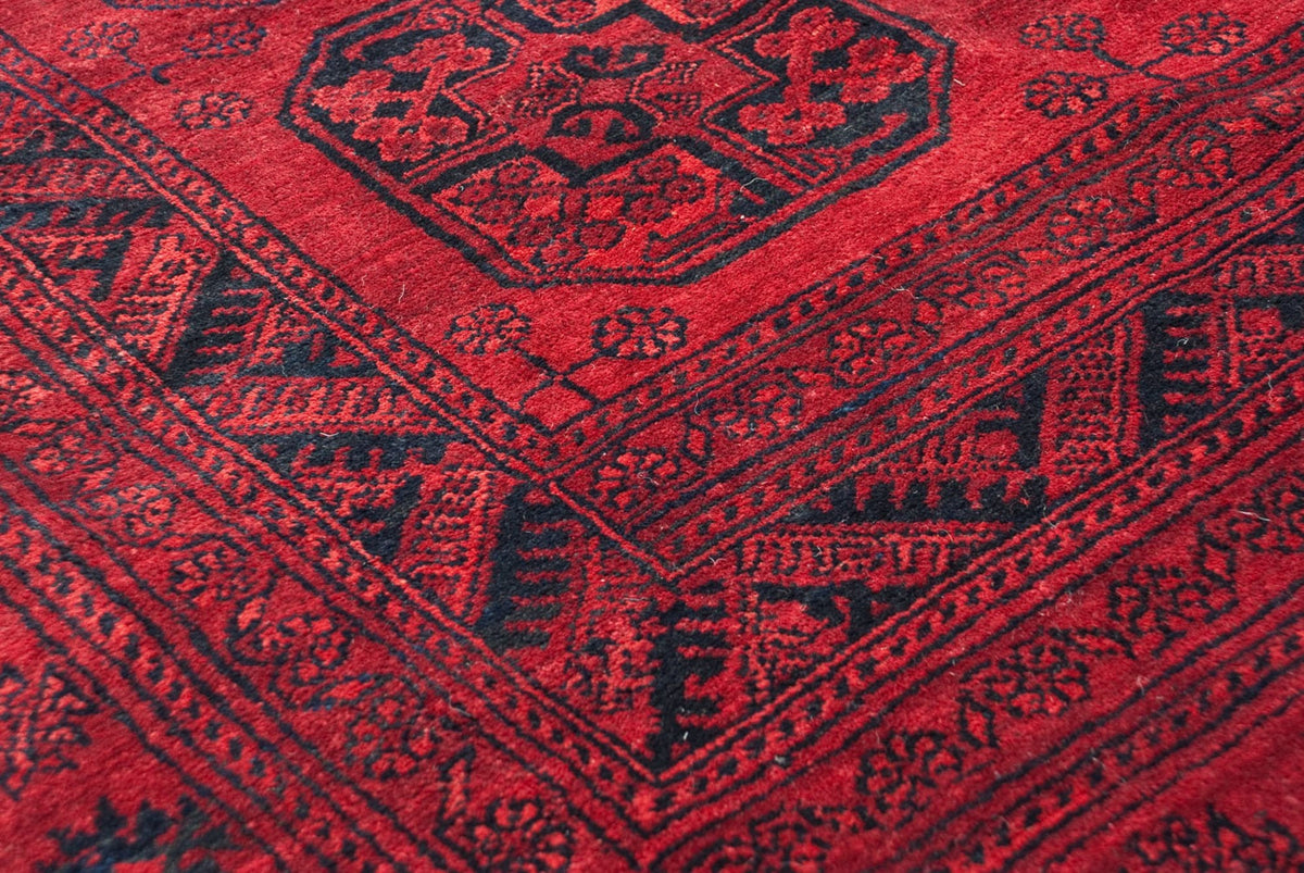 15x15 Vintage Afghani Ersari Design Square Carpet