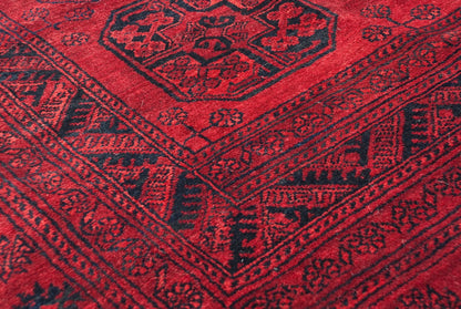 15x15 Vintage Afghani Ersari Design Square Carpet