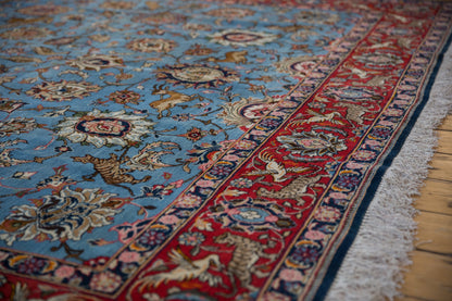 8.5x13 Vintage Qom Carpet