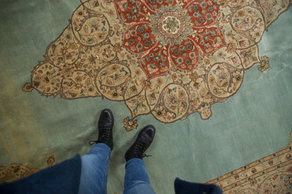 11x14 Vintage Tabriz Carpet