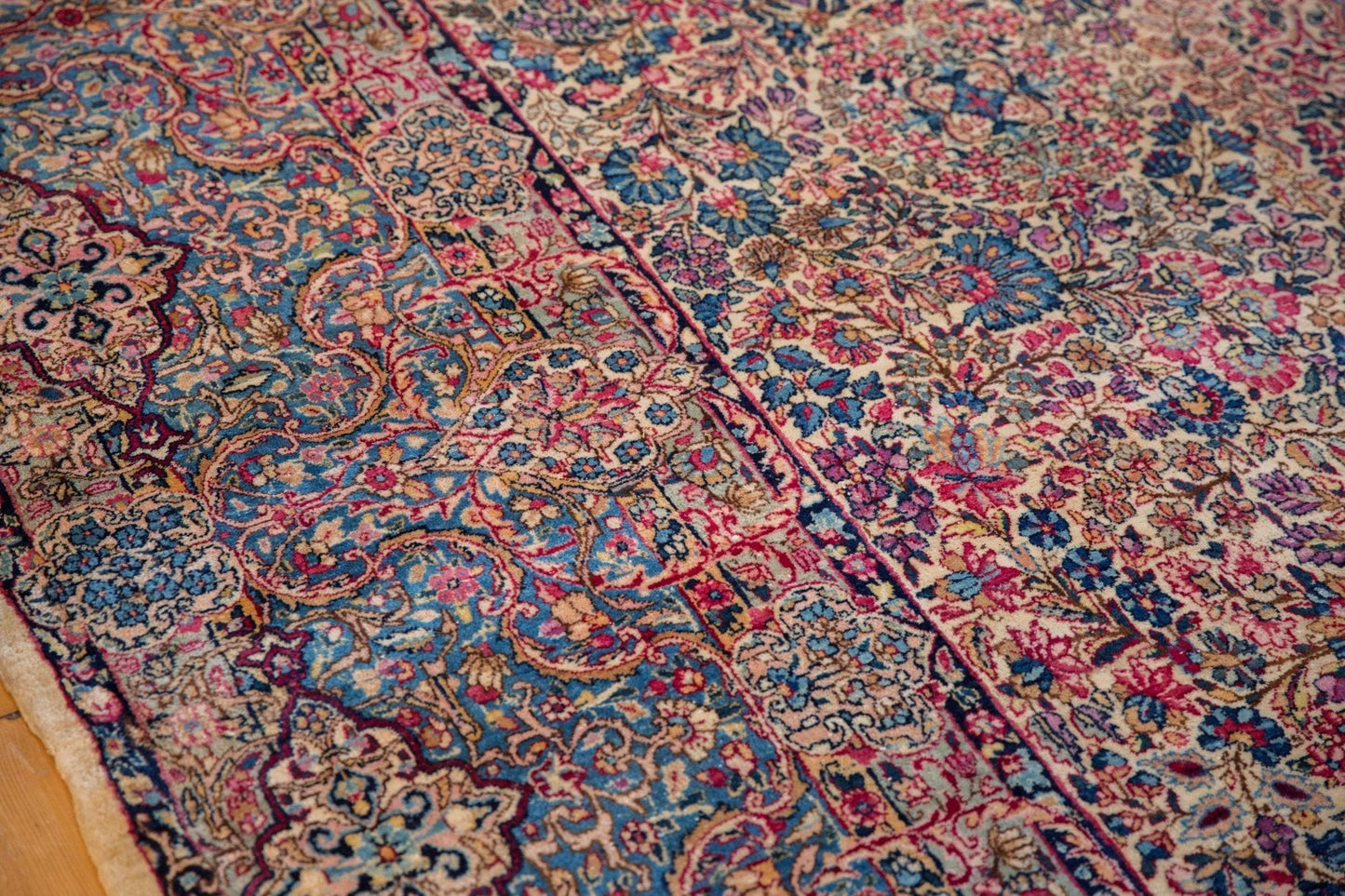 11.5x19.5 Vintage Lavar Kerman Carpet