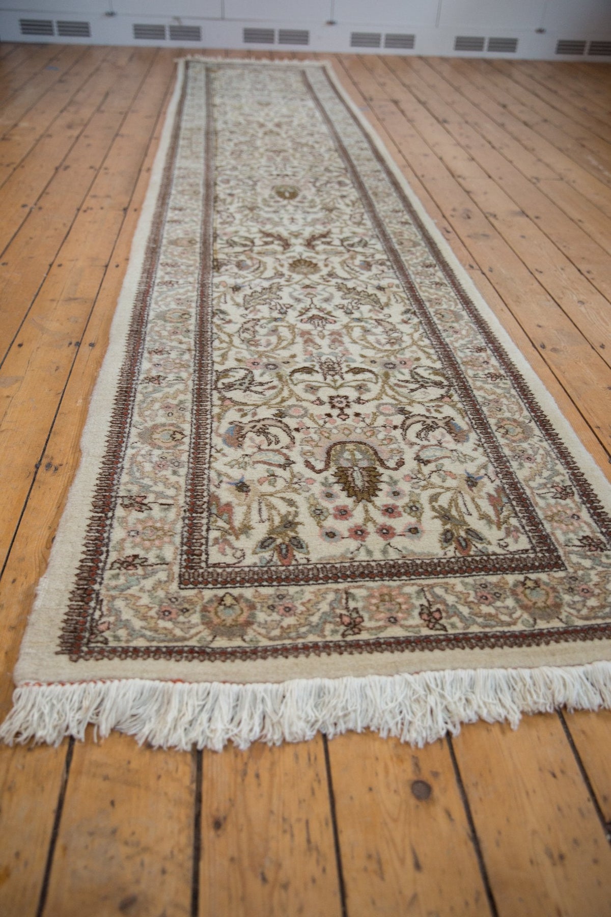3x14 Vintage Tabriz Rug Runner