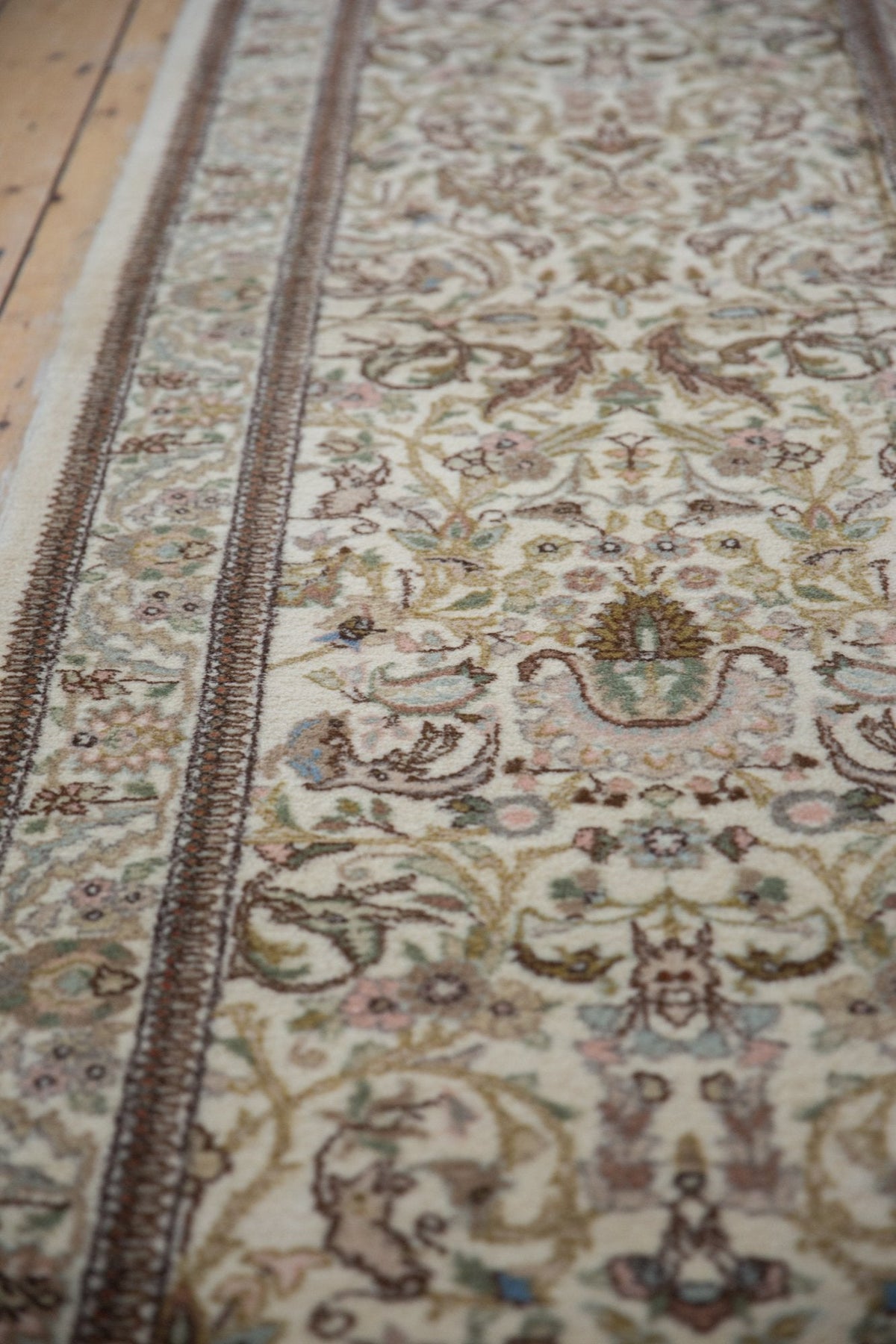 3x14 Vintage Tabriz Rug Runner