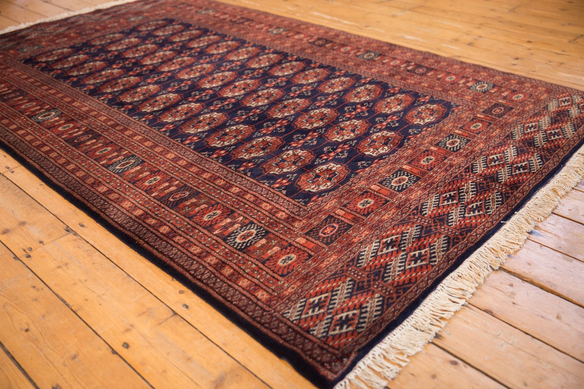 5x8 Vintage Fine Pakistani Bokhara Design Carpet