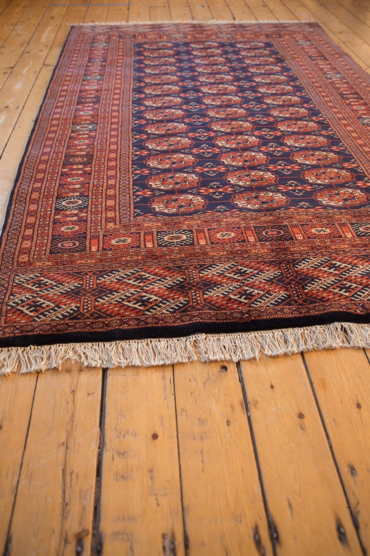 5x8 Vintage Fine Pakistani Bokhara Design Carpet