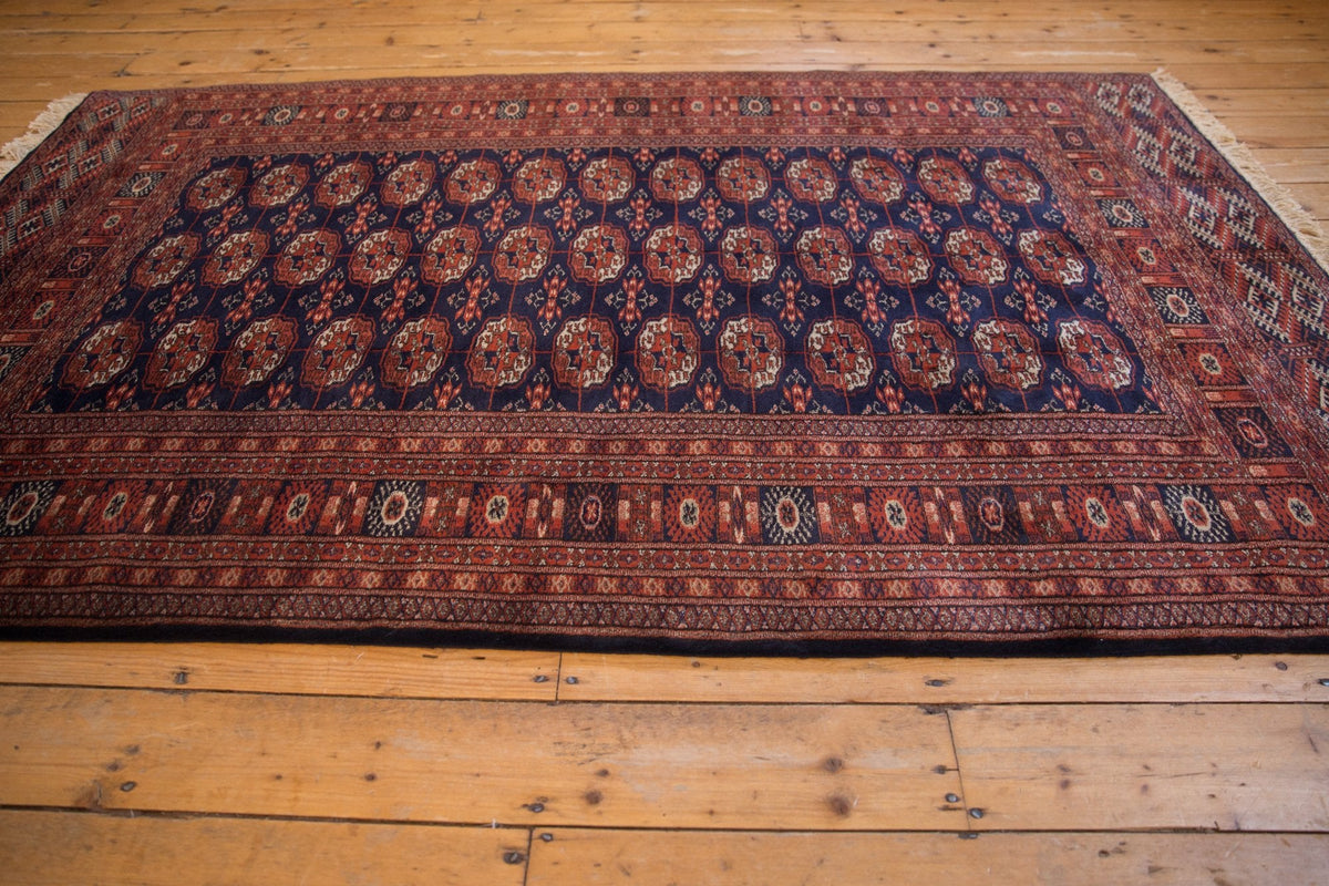 5x8 Vintage Fine Pakistani Bokhara Design Carpet