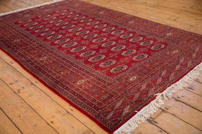 5x8 Vintage Fine Pakistani Bokhara Design Carpet