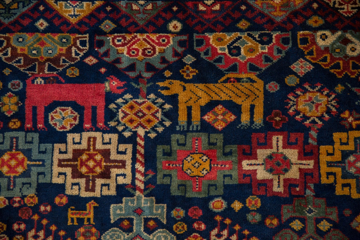 5.5x6.5 Vintage Indian Shiraz Design Carpet