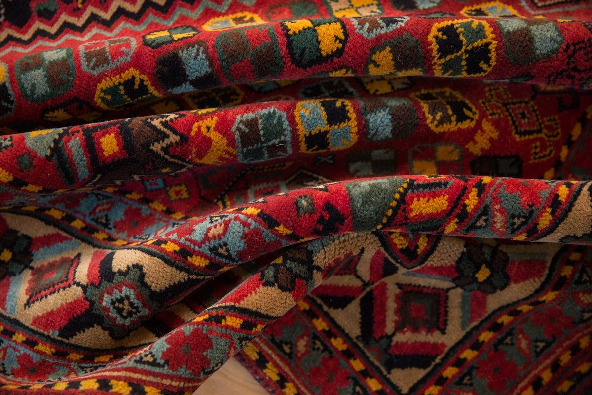 5x8 Vintage Indian Afshar Design Carpet