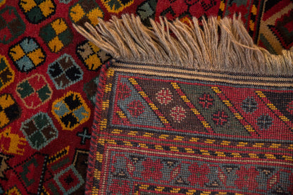 5x8 Vintage Indian Afshar Design Carpet