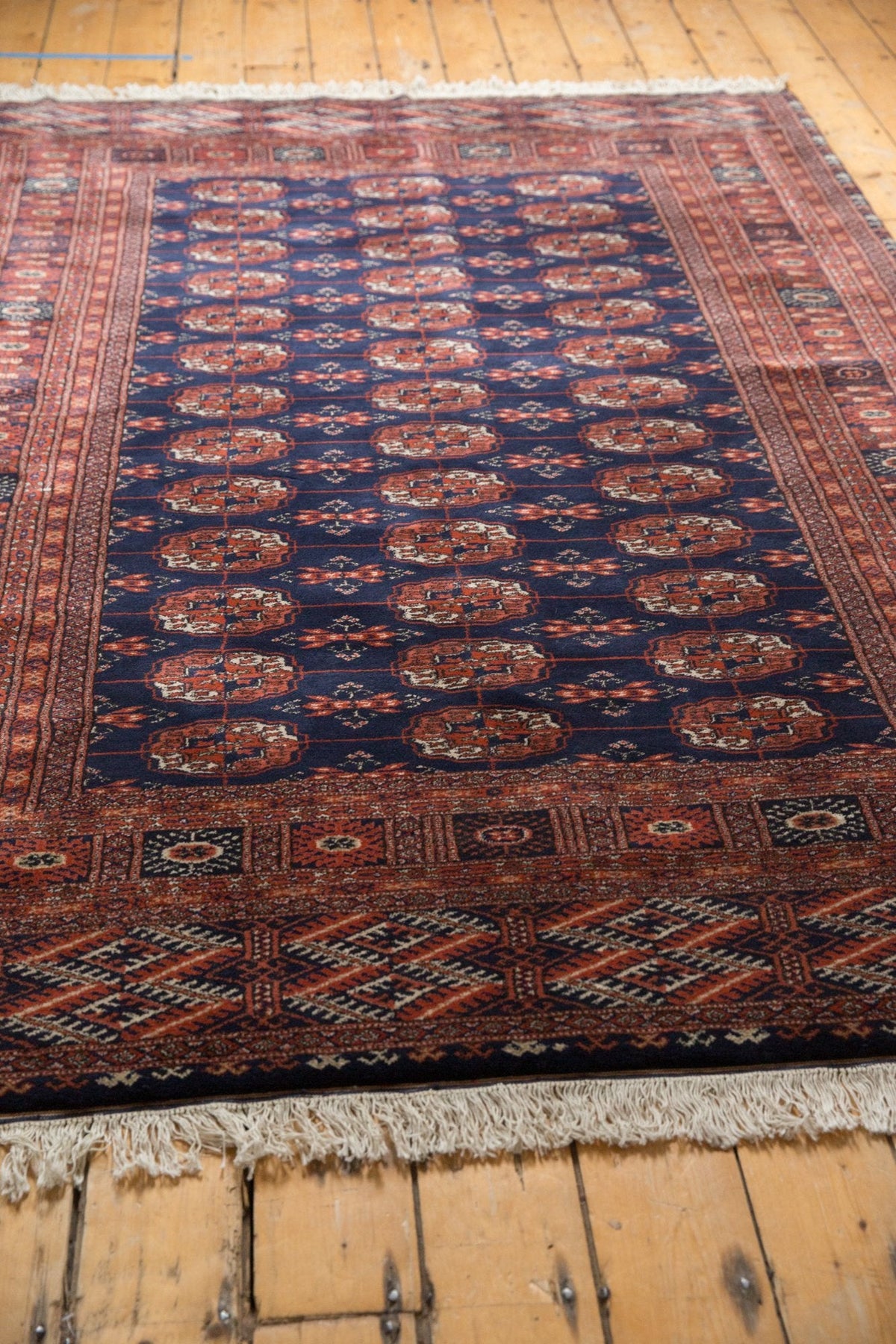 5.5x8 Vintage Fine Pakistani Bokhara Design Carpet