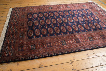 5.5x8 Vintage Fine Pakistani Bokhara Design Carpet
