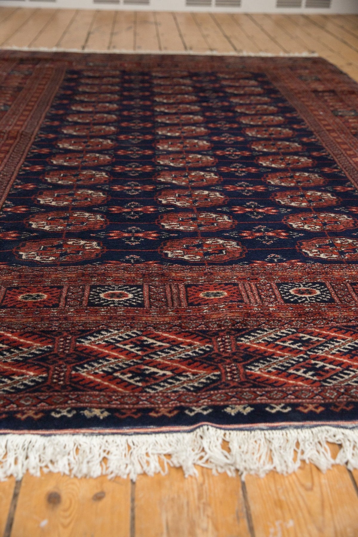 5.5x8 Vintage Fine Pakistani Bokhara Design Carpet