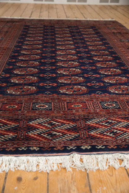 5.5x8 Vintage Fine Pakistani Bokhara Design Carpet