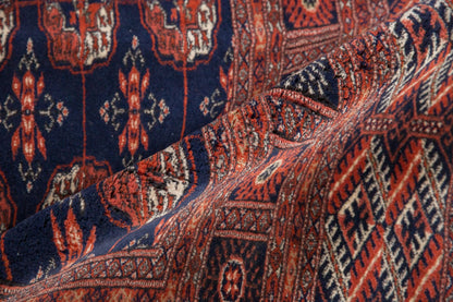 5.5x8 Vintage Fine Pakistani Bokhara Design Carpet