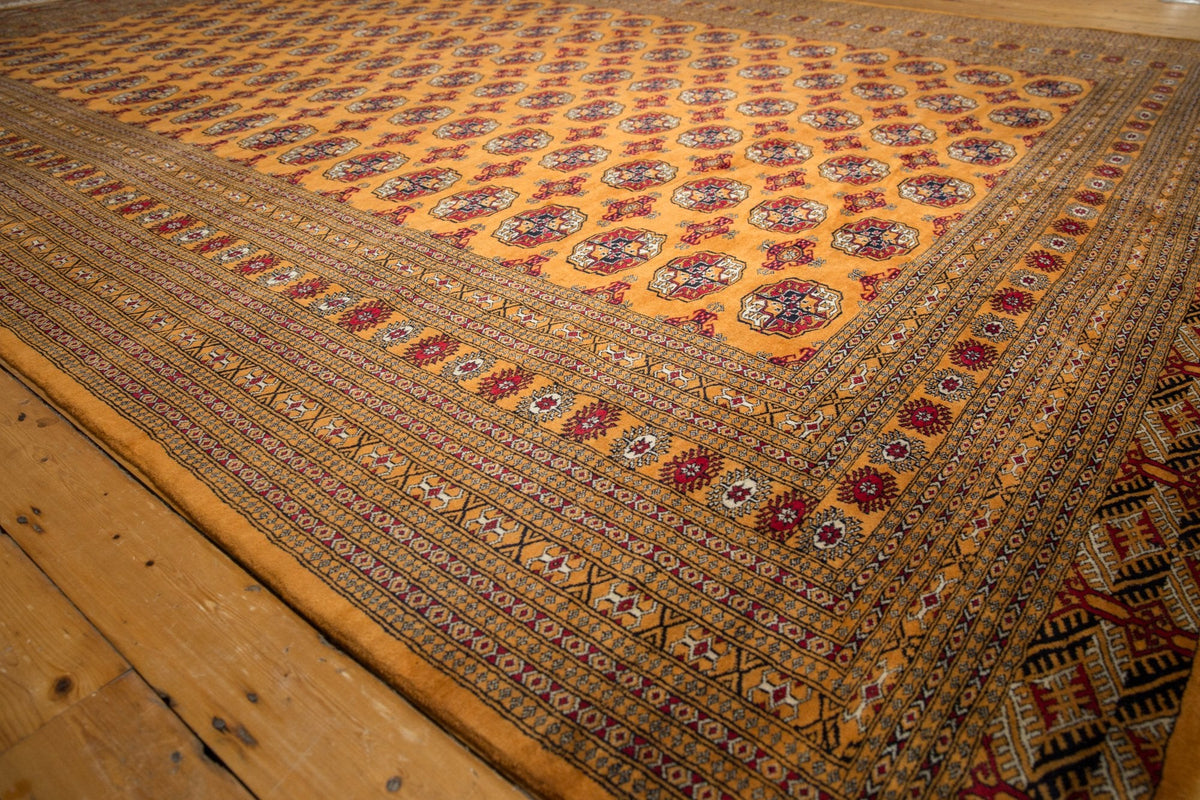 10x14 Vintage Fine Pakistani Bokhara Design Carpet