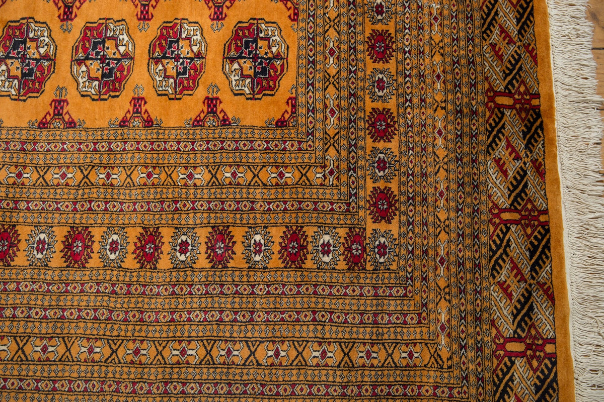 10x14 Vintage Fine Pakistani Bokhara Design Carpet