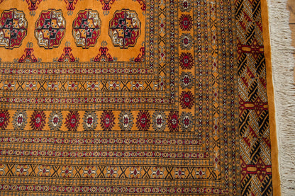 10x14 Vintage Fine Pakistani Bokhara Design Carpet